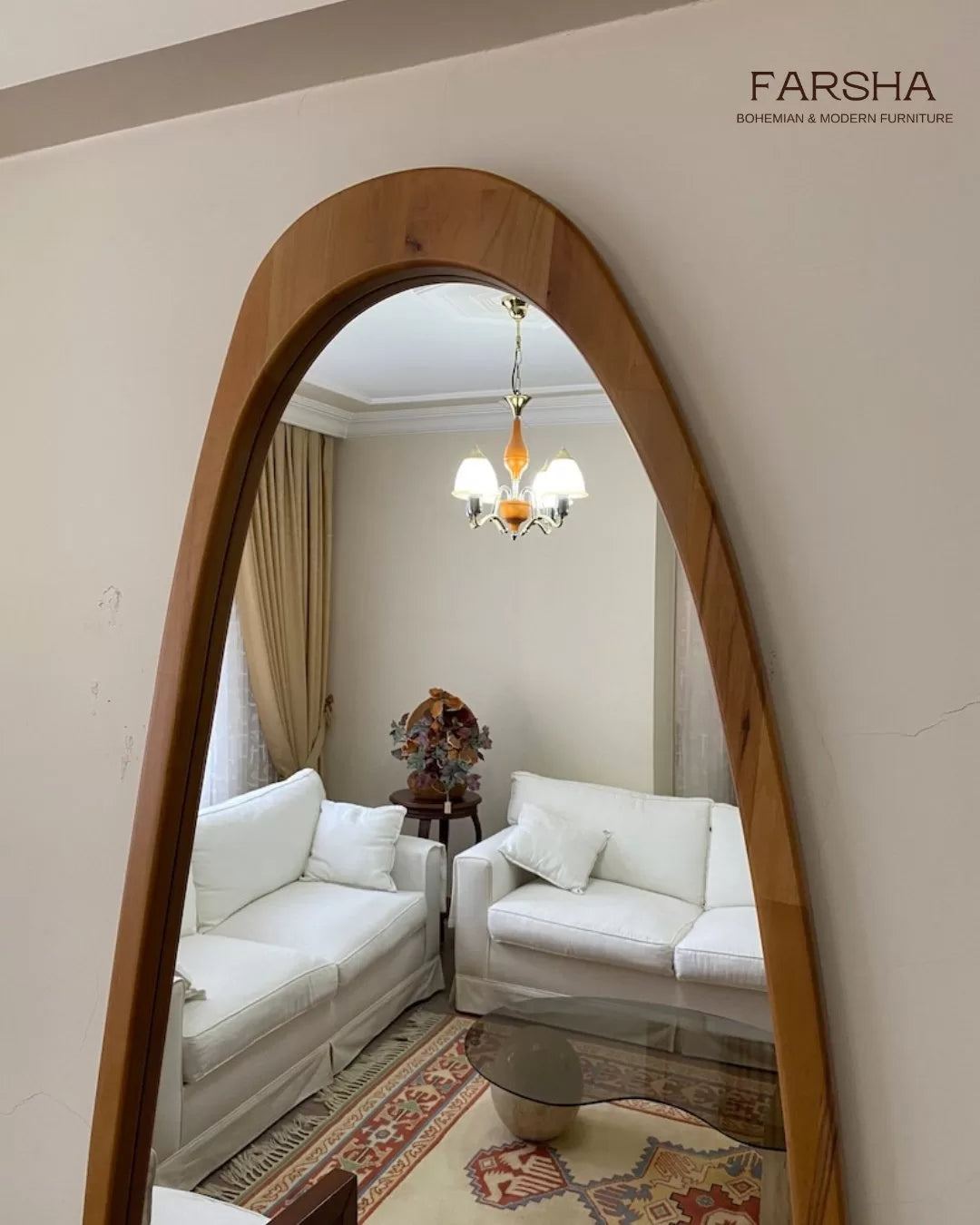 Oak Wooden Mirror