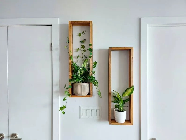 Set Of Rectangular Floating Shelf