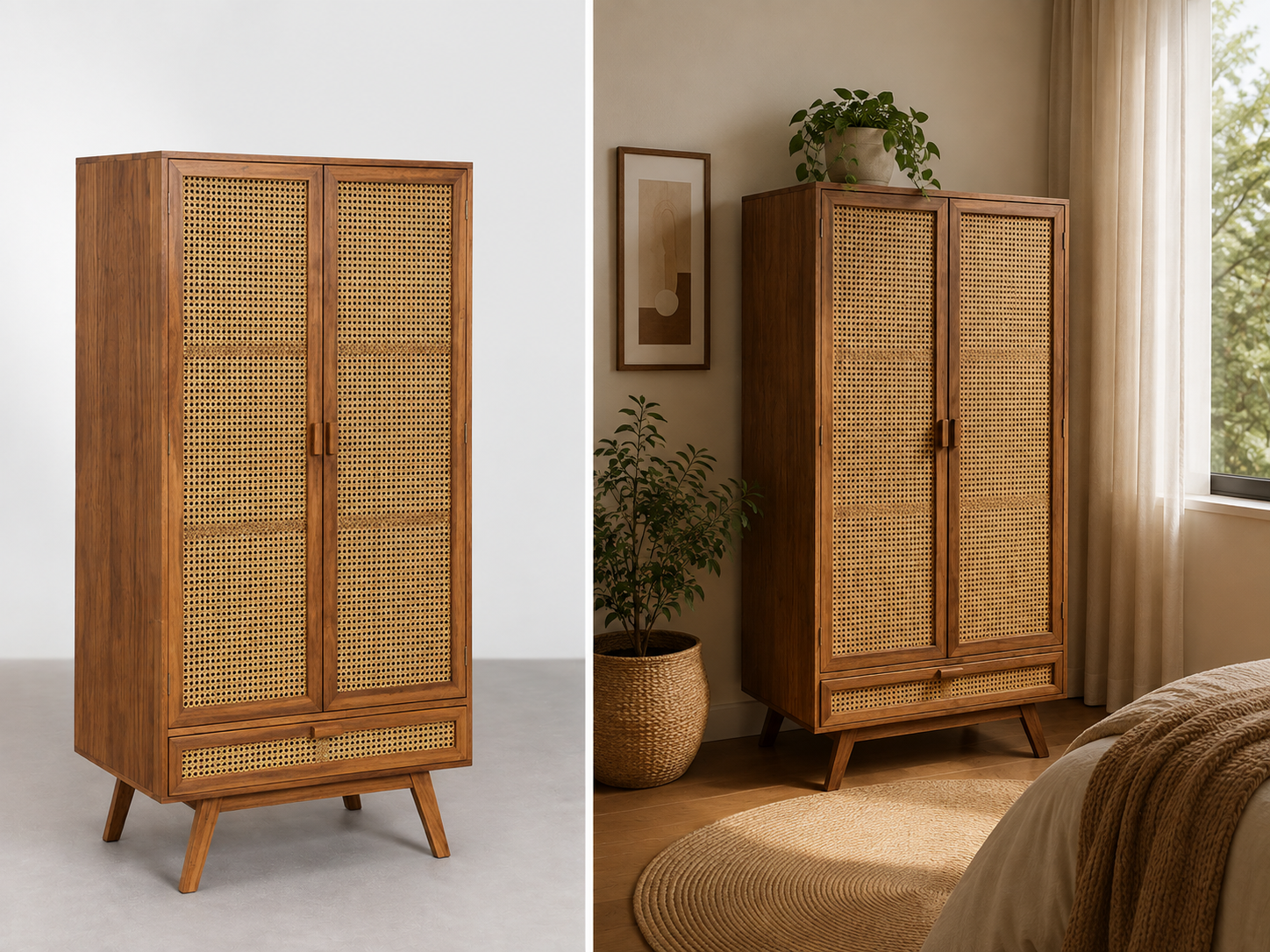 Cane wardrobe