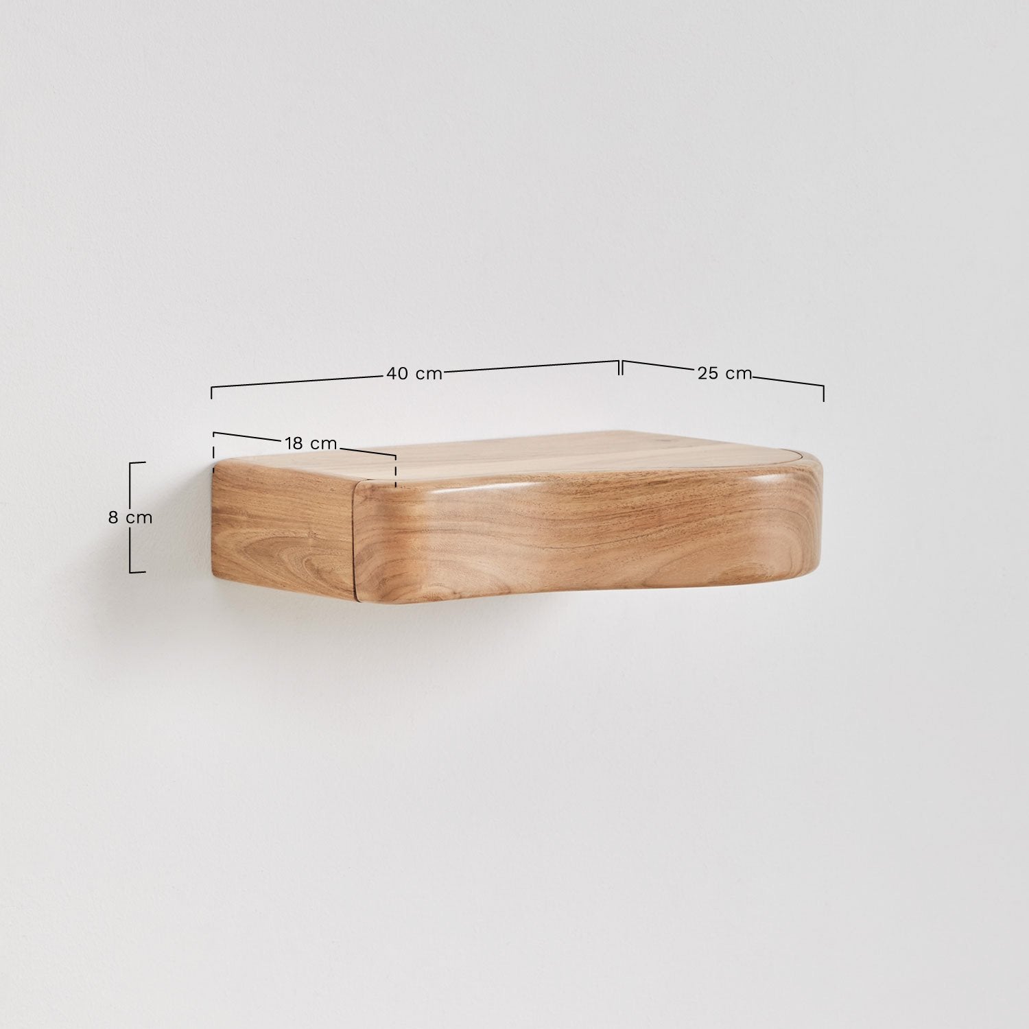 Acacia drawer shelf