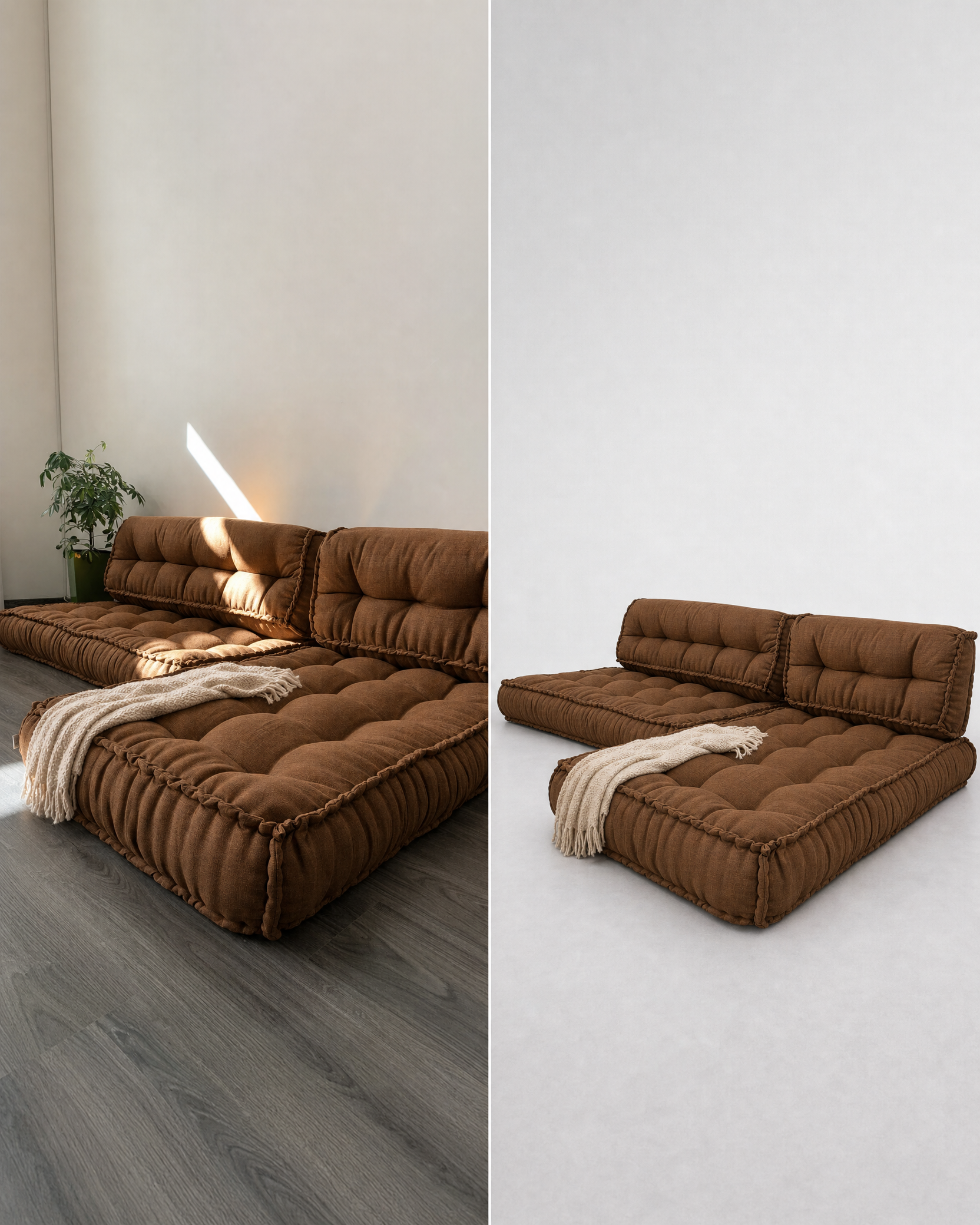 L-Shape Boho Seat mattress