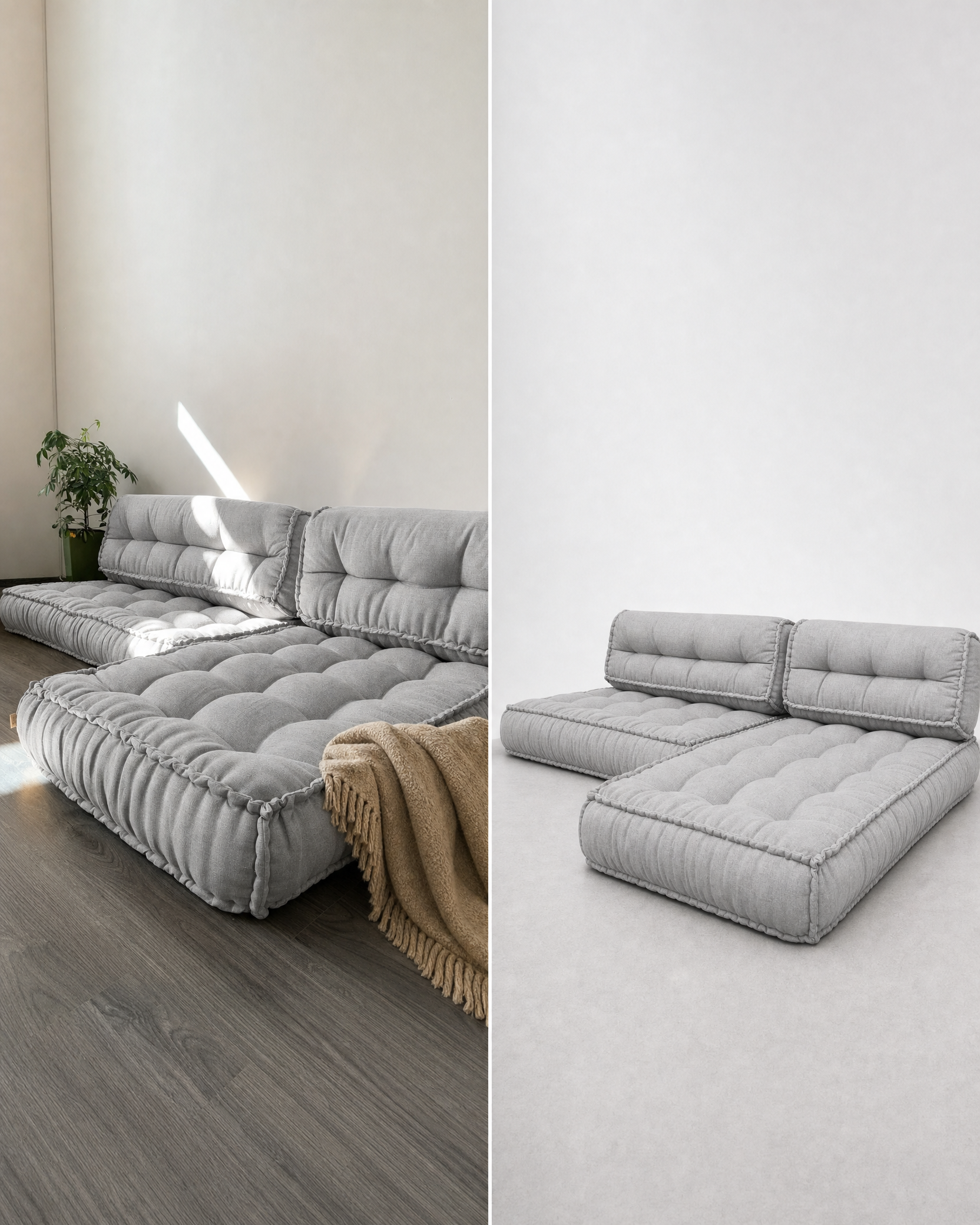 L-Shape Boho Seat mattress