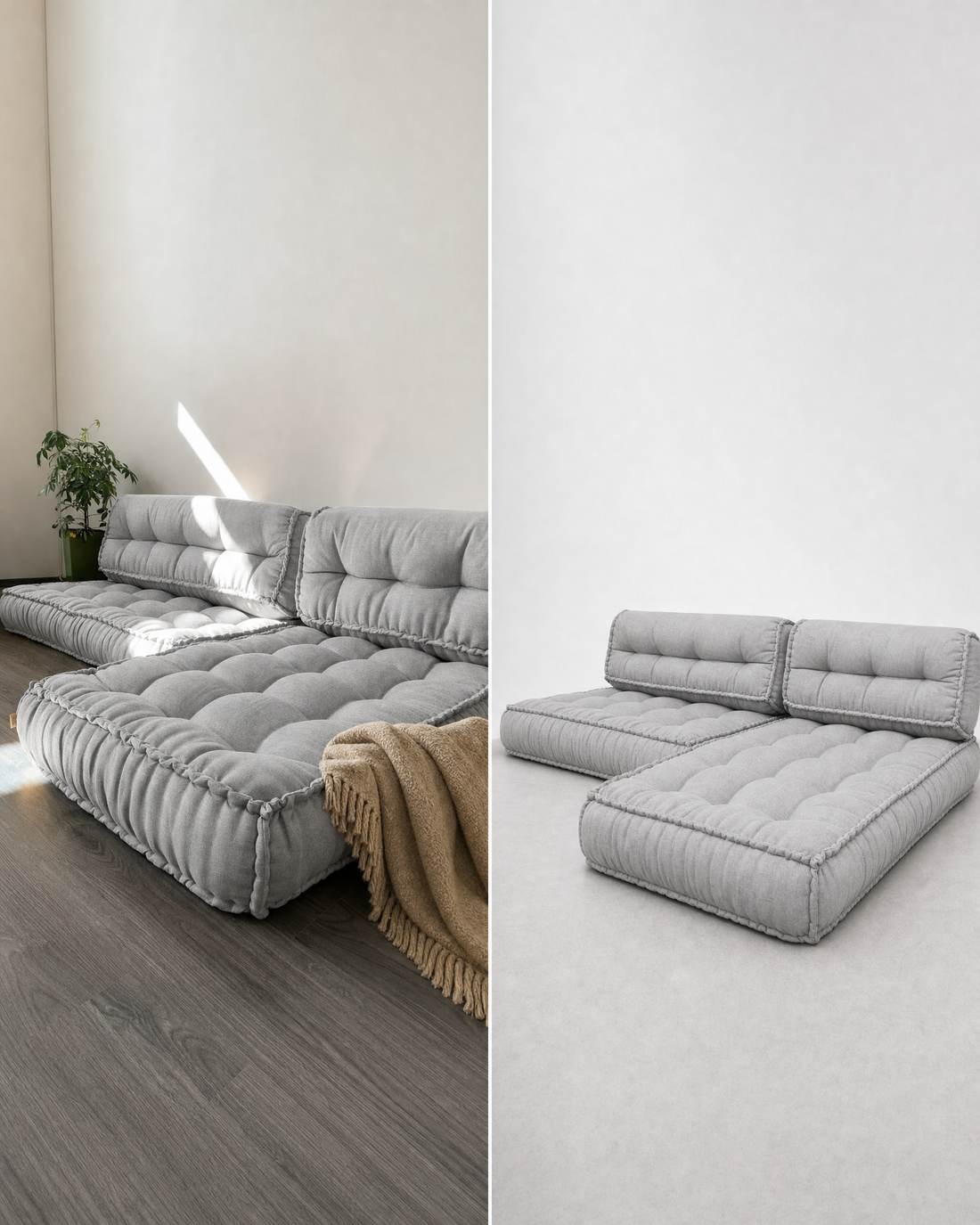 L-Shape Boho Seat mattress