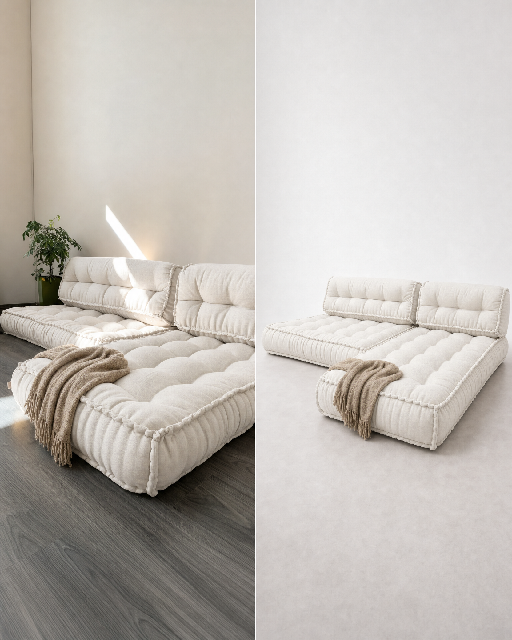 L-Shape Boho Seat mattress