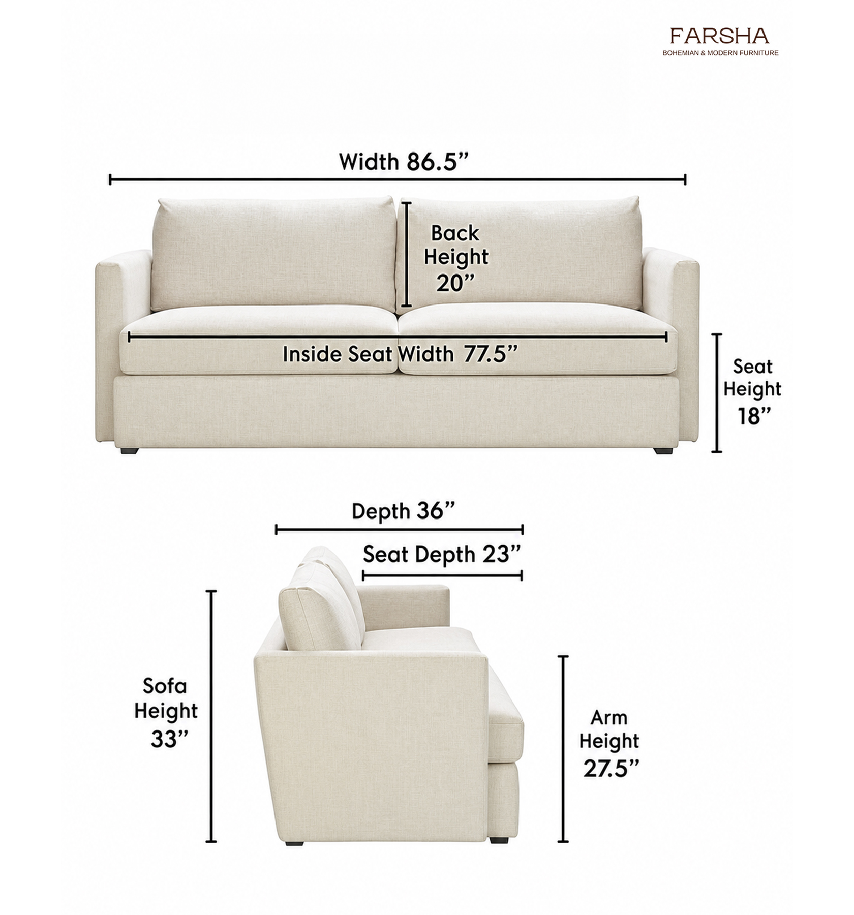 sandy sofa